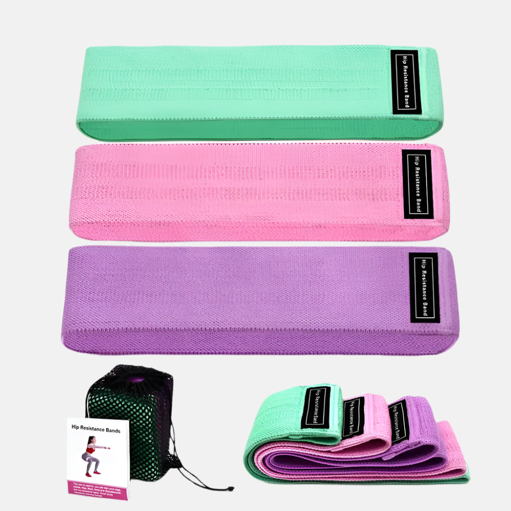 Set of 3 Fabric Resistance Bands