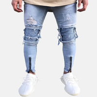 New Jeans Men's Motorcycle Pants