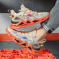 Celonox Dynamic-Cutout Knit Sneakers