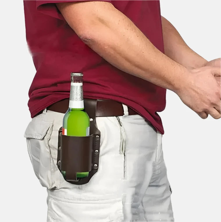 Beer can storage pocket