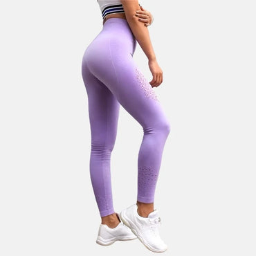 Leggings push up con barriga flexible de malla sin costuras