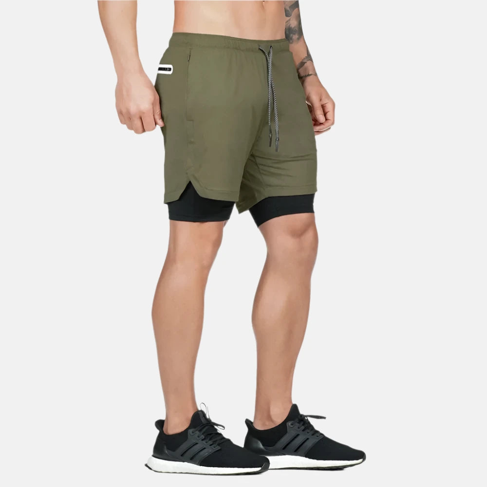 Men's Athletic Cargo Shorts with Utility Pocket