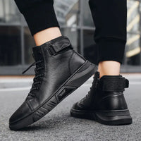 Leather Platform Boots