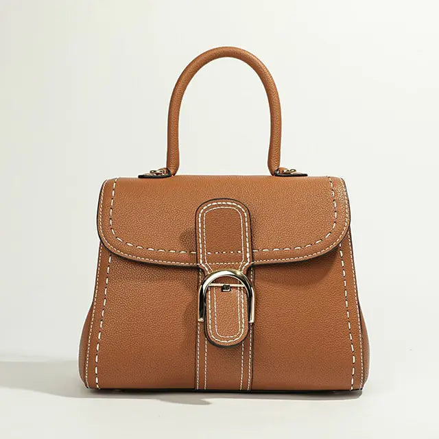 Elegant Buckle-Detail Handbag