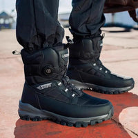 Men’s Rugged Winter Snow Boots with Enhanced Traction