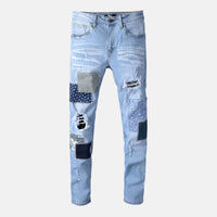 Patchwork Dream Light Wash Jeans