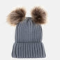 Fashion Parent-Child Pom Pom Winter Hat