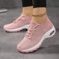 Women's Walking Shoes Lace-On Sock