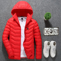 Heated Puffer Jacket with Hood