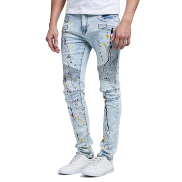 Street Canvas Paint-Splatter Denim