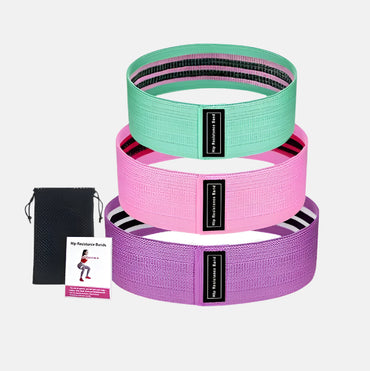 Set of 3 Fabric Resistance Bands