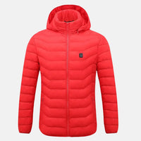 Heated Puffer Jacket with Hood