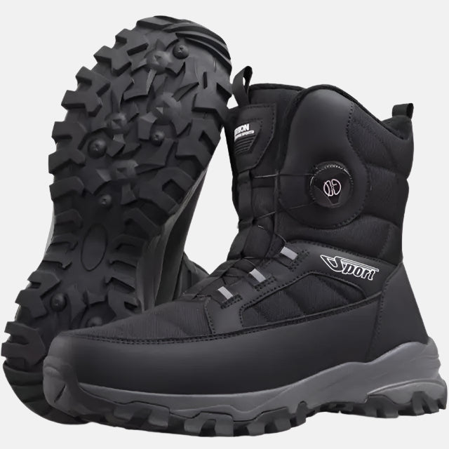 Men’s Rugged Winter Snow Boots with Enhanced Traction