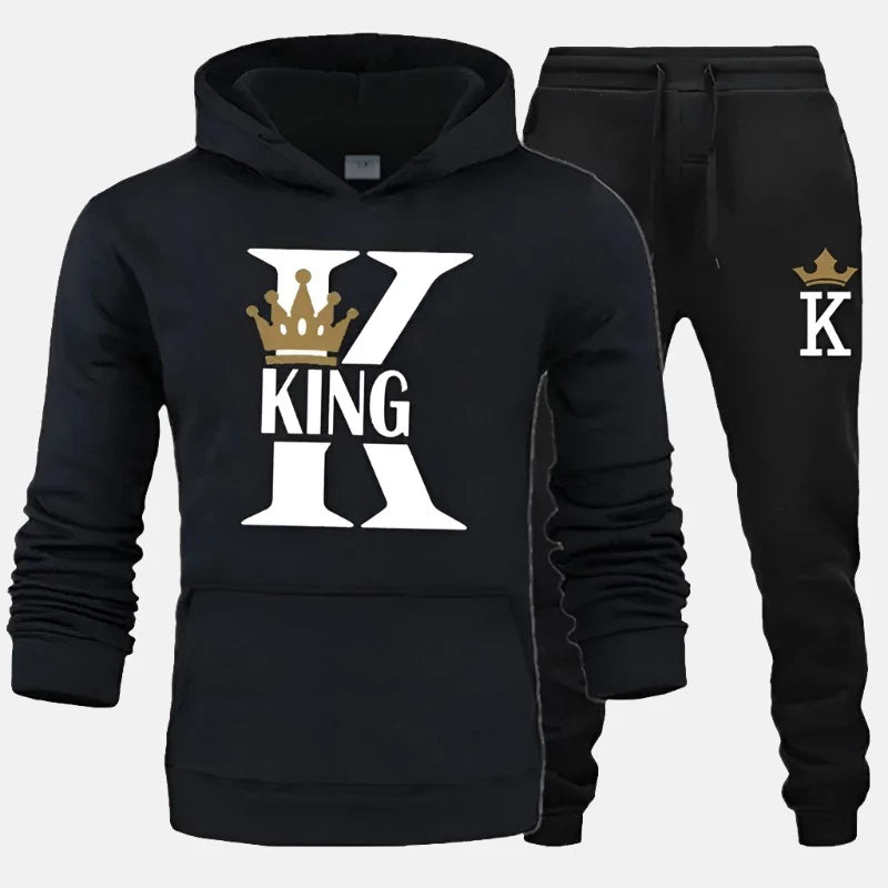 Rule in Style with This "King" Hoodie and Jogger Set!