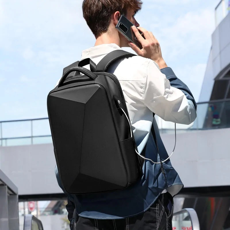 Expandable Anti-Theft Hard Shell Backpack