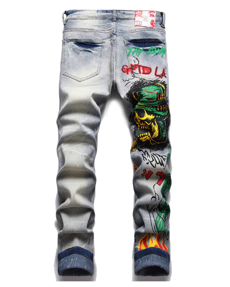 Inferno Skull Street Jeans