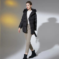 Warm Down Hooded Parka Coat