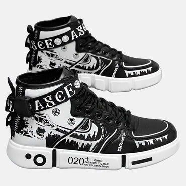 Make a Statement with These Unique Graphic High-Top Sneakers!